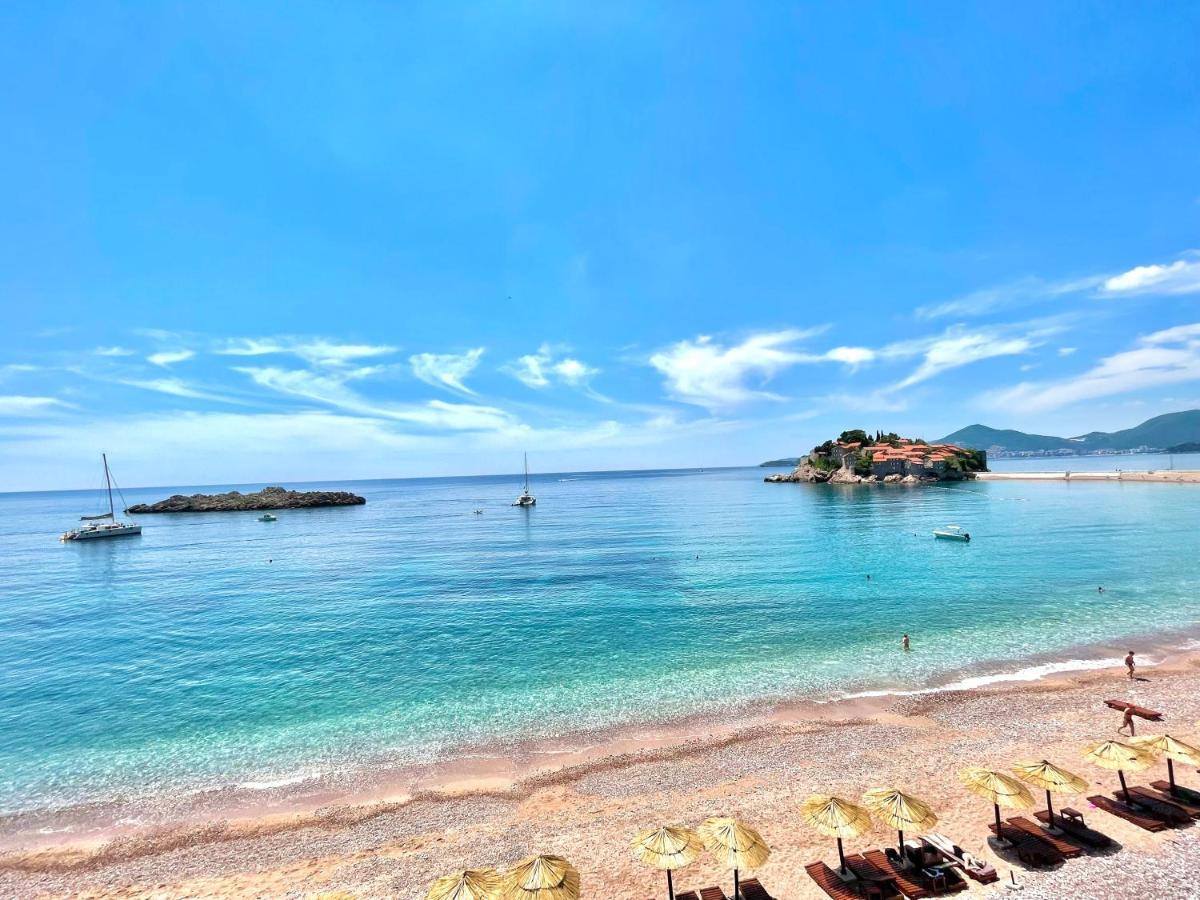 Plava Vila Beach Apartments Sveti Stefan Eksteriør bilde